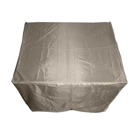 AZ PATIO HEATERS Hiland Heavy Duty Waterproof Square Propane Fire Pit Cover HLI-F-SCVR